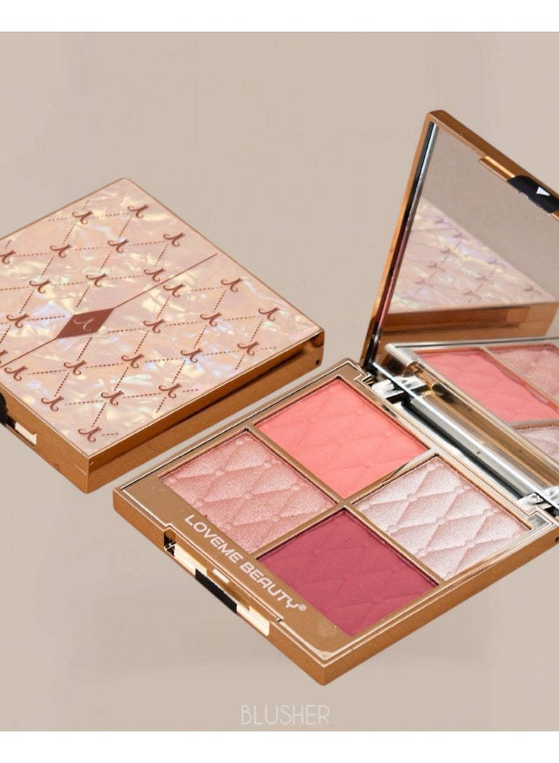 LOVEME BEAUTY 4 COLOR FASHION MAKEUP BLUSHER - Image 2